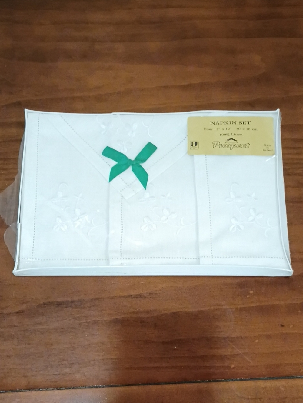 Prospect Irish Linen Napkins, Set Of 4 - Vintage!